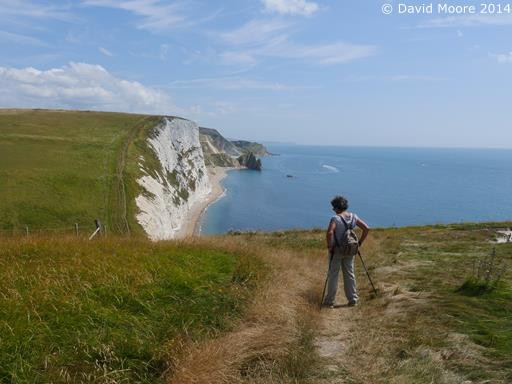 Looking back at Durdle Dor