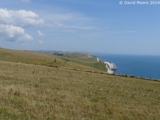 View coming back on inland path